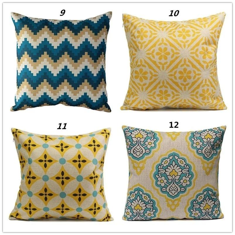 Antique Style Geometric Pattern Decorative Pillow Cover Cushion Cover Pillow Case Home Decor
