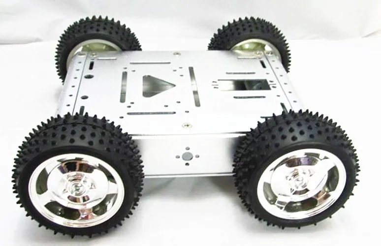 4WD Car Aluminum Mobile Robot Platform Educational Car Chassis Robot