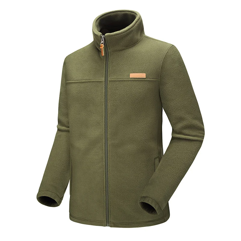 MANLI уличная флисовая куртка Военная Тактическая Мужская Polartec Спортивная термальная охотничья походная спортивная куртка Размер 4XL - Цвет: Армейский зеленый