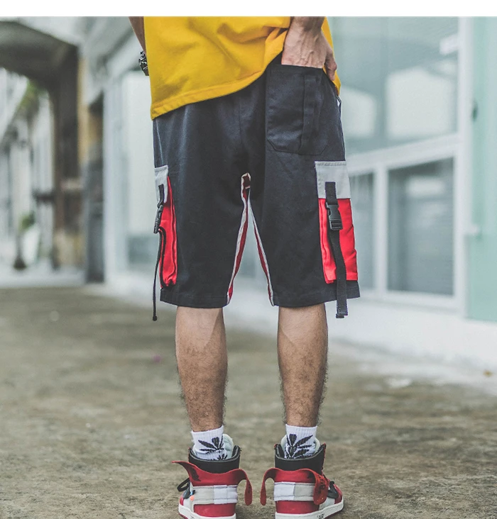 Aelfric Eden Лето Хип-хоп шорты Для мужчин эластичный пояс Повседневное уличная мода по колено Jogger 2019 Хлопковые Бриджи