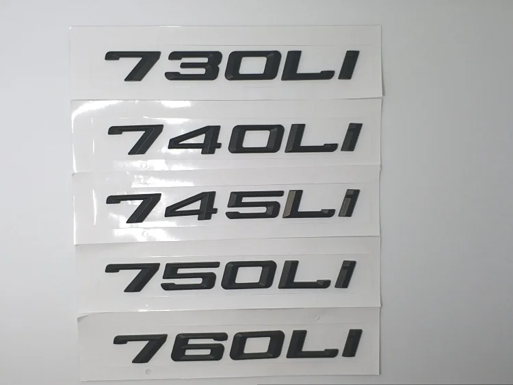 

For BMW 7 Series F01 F02 E23 E32 E38 E65 E66 E67 E68 730Li 745Li 740Li 760LiCar Emblem Rear Number Letter Sticker Car Styling