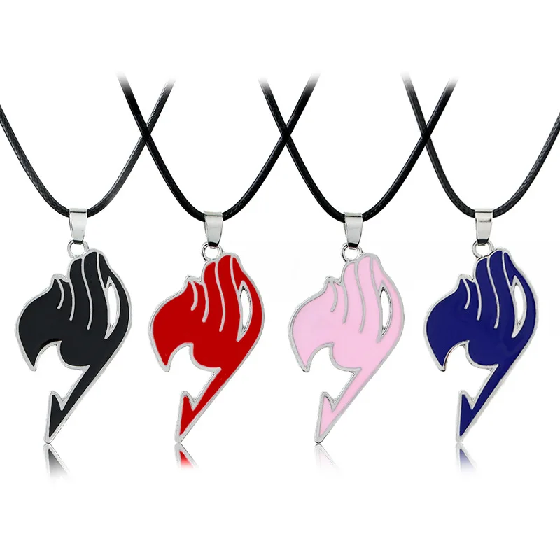

1 Pcs Cute Alloy FAIRY TAIL Anime Action Figure Cosplay Cute Cartoon Fairy Tail Guild Logo Pendant Necklace Kids Toy fj330