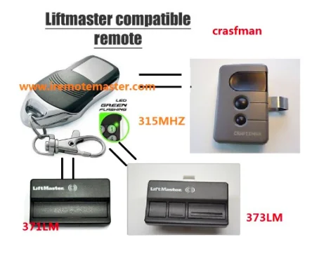 

Replacement remote for Craftsman Garage Door Opener Remote 315mhz
