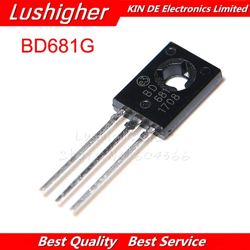 10pcs BD681 TO126 BD681G TO 126 NPN 100V 4A free shipping-in Integrated ...