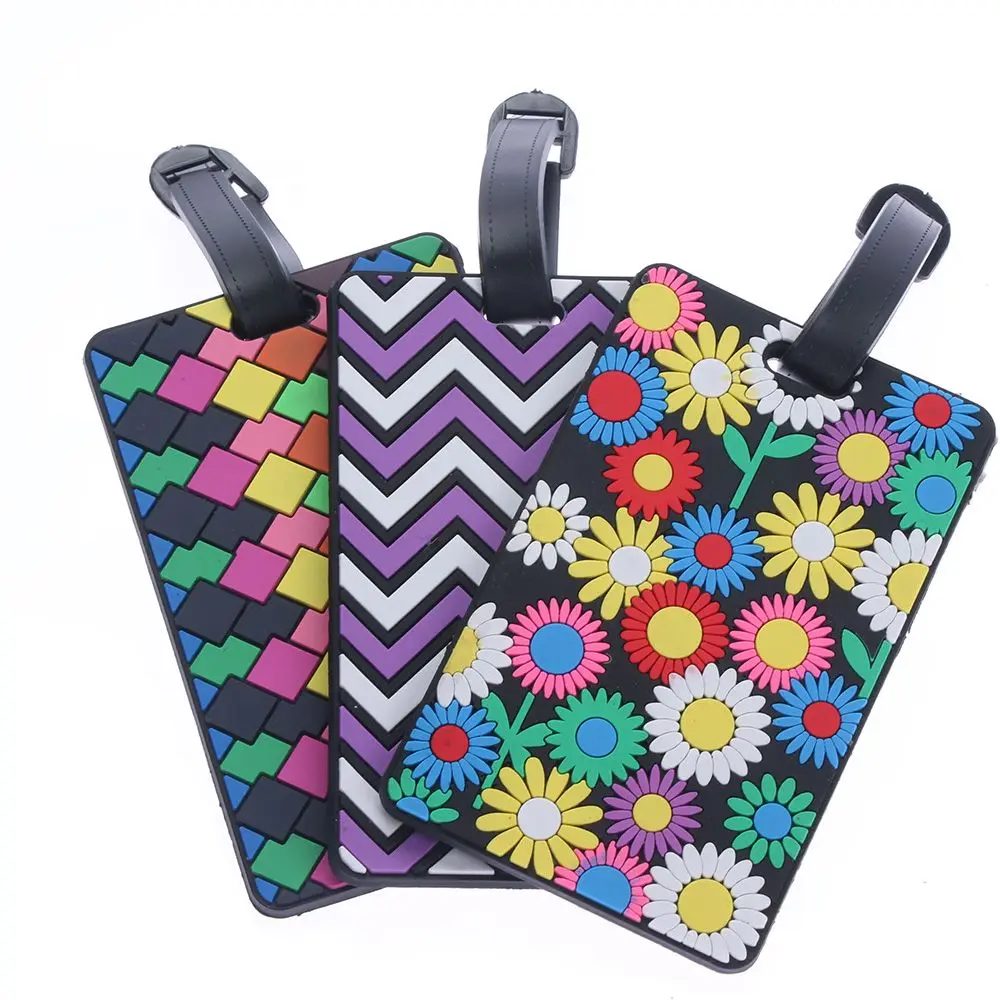 1PC Hot sale New Suitcase Cartoon Luggage Tags design ID Tag Address Holder Identifier Label