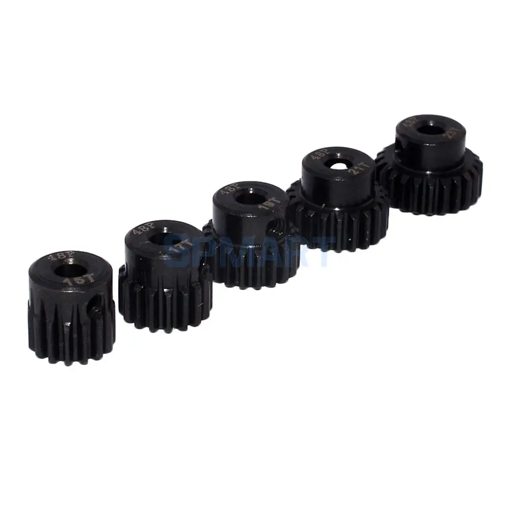 48DP 15T-23T Pinion 3.175mm Motor Gear Set for 1/10 RC Car DIY Accessories