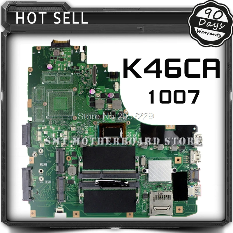 Материнская плата K46CA для For Asus K46C K46CM K46CB S46C материнская ноутбука с 1007 CPU REV.2.0 100%