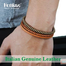 2016 de One Direction Joyería Fina Bijoux Italiano Trenzado Pulsera De Moda de Cuero Genuino Mejores Pulseras Amigo Encanto PG001