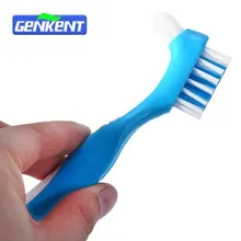 Genkent для мужчин и женщин зубные протезы выделенная щетка Зубная щетка двойные головки щетки Новые