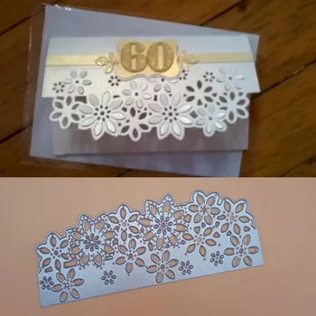 

Flower Floral Edge Border Cutting Dies Stencil DIY Scrapbooking Metal Cutting Dies Paper Card Craft Embossing Folder Template