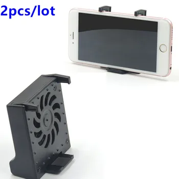 

2PCS Mobile Phone Radiator Game Cooling Fan Coolers Heatsink Desktop Bracket Holder Stand Phone Battery Powered USB Rechargeabl