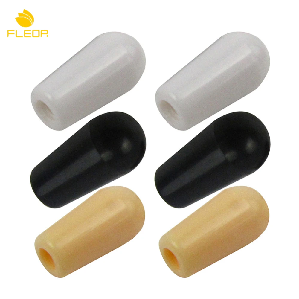 

NEW 6pcs Guitar Parts 3 Way Toggle Switch Knob Tip Caps 4mm Plastic Switch Cap 3 Colors Guitar Accessories