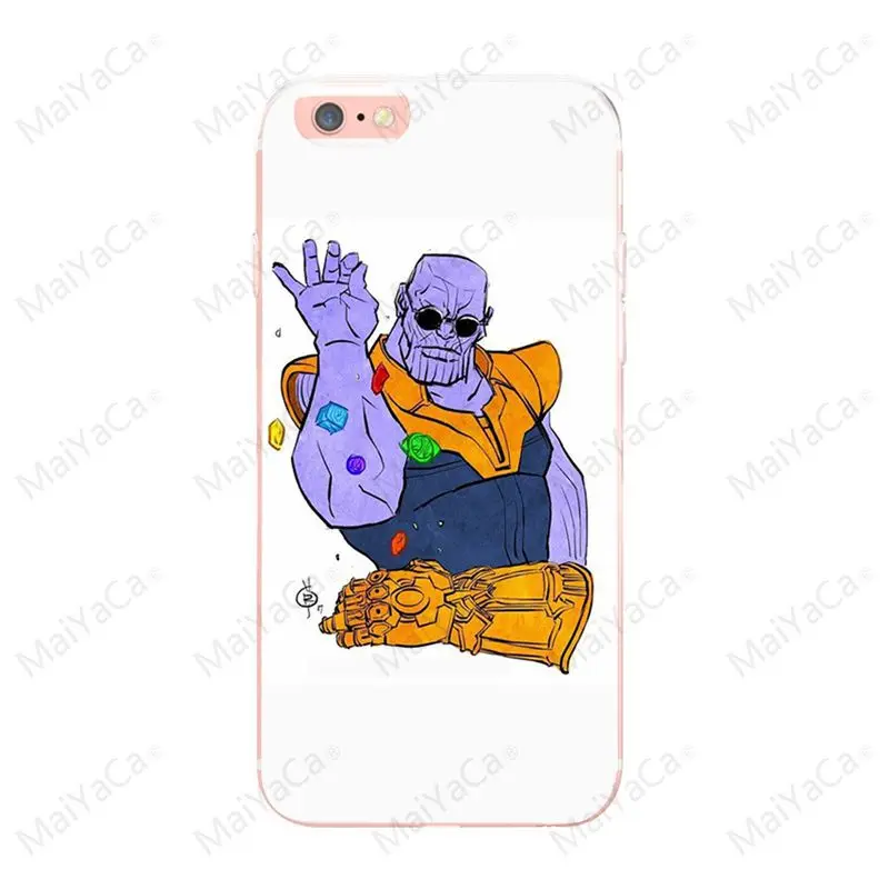 Maiyaca Marvel Thanos Infinity Gauntlet для iphone 7 7plus X XS XR XSMax 5 5S SE для iphone 6 6s 6plus 6s plus чехол - Цвет: 5