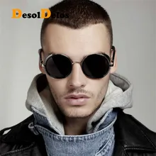 2019 Classic Round Steampunk Sunglasses Men Women Fashion Eye Glasses Brand Designer Retro Vintage Frame Vintage Eyewear