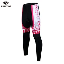 Siilenyond Женские Pro зимние термоштаны для велоспорта противоударные 3D гелевые мягкие велосипедные брюки для велоспорта MTB велосипедные колготки
