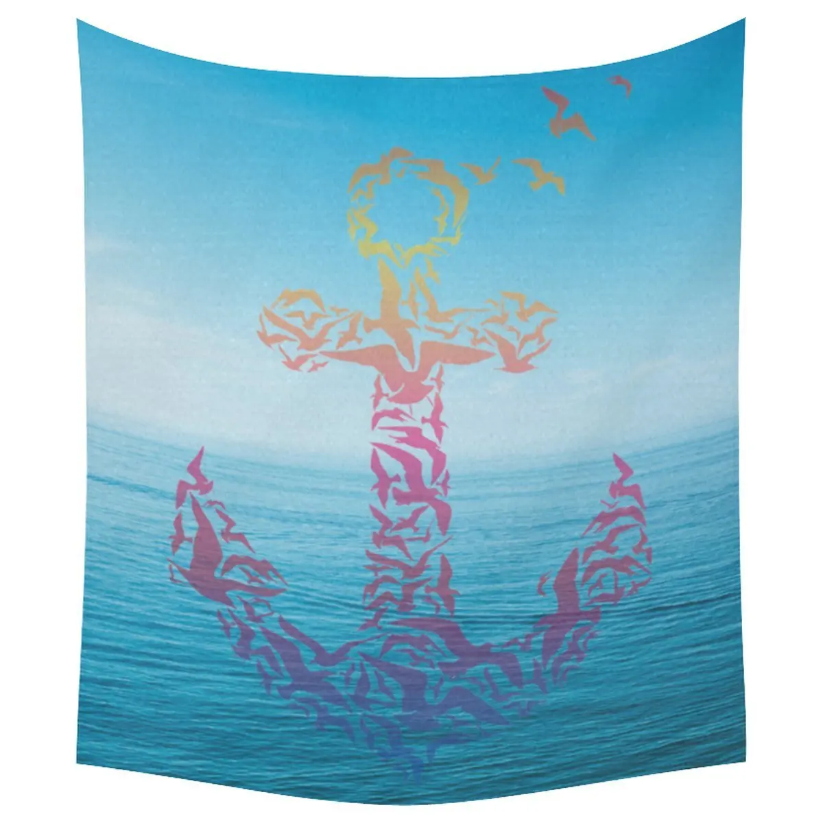 Vintage Anchor Home Decor Tapestries Wall Art Make Up Of Sea Vintage Anchor Home Decor Tapestries Wall Art Make Up Of Sea Gull Tapestry Hanging Sets 51 X 60 Inches In From Garden On