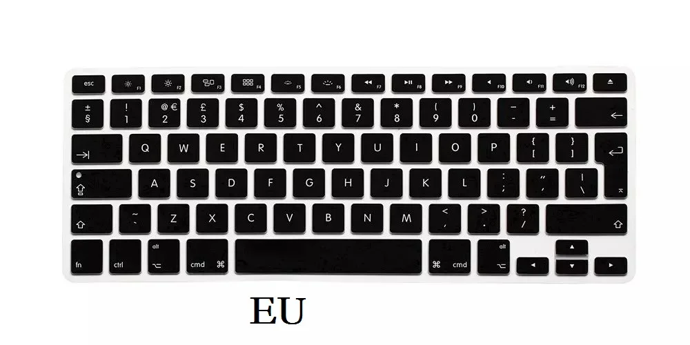 По стандартам ЕС/США силиконовый чехол для Macbook Pro 13 15 компакт-дисков Встроенная память Клавиатура чехол-накладка A1278 A1286 Английский для Macbook Pro 13 15 чехол для клавиатуры