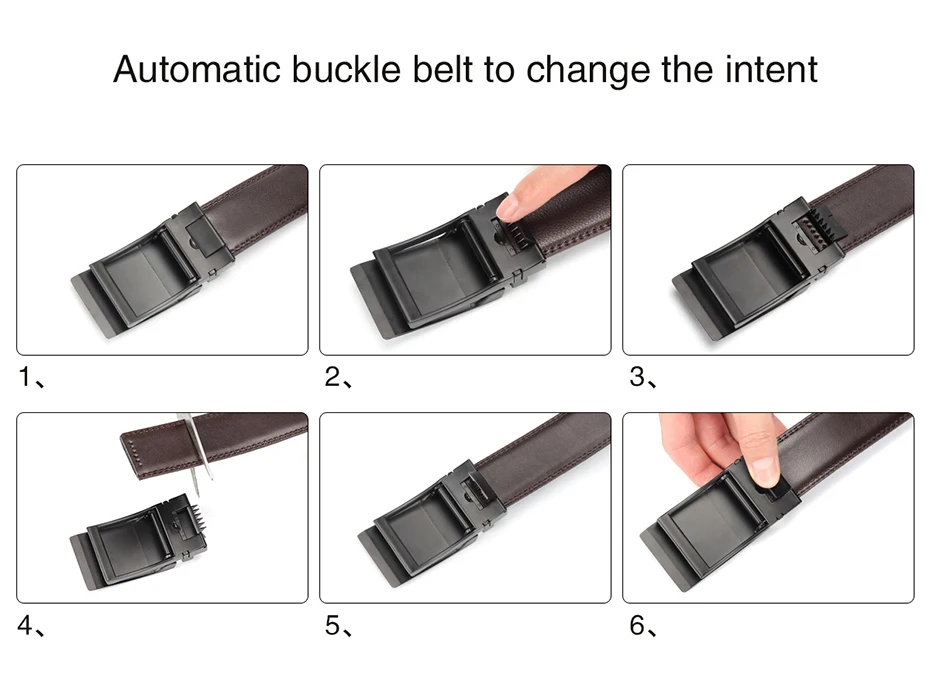 Новое поступление, мужской ремень из натуральной коровьей кожи, автоматический кожаный ремень с храповым механизмом для мужчин, прочный ремень с пряжкой из сплава, черный, коричневый