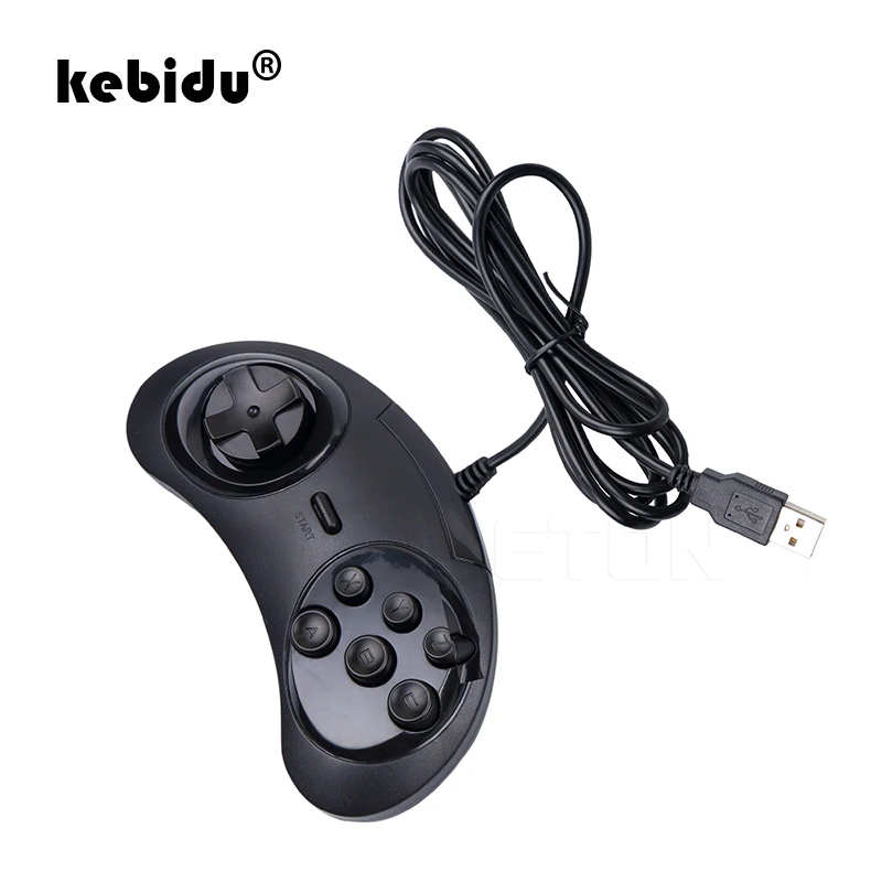Классический Проводной USB геймпад kebidu с 6 кнопками игровой контроллер джойпад для