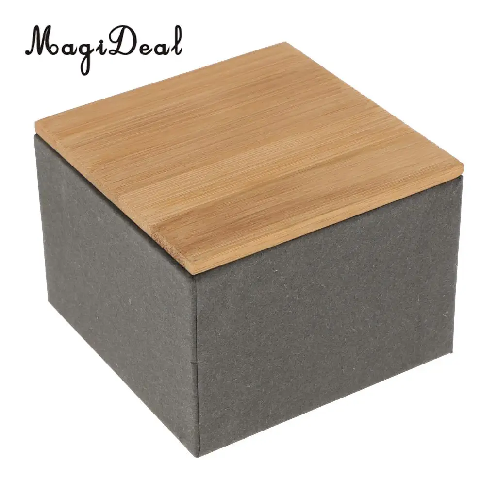 Bamboo Lid Tea Storage Box Tea Packing Box Handmade Natural Tea Coffee Caddy Jar Storage Holder Canister