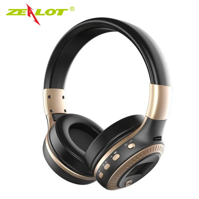 ZEALOT B19 Bluetooth наушники беспроводные стерео наушники с микрофоном гарнитуры Micro-SD слот для карт fm-радио