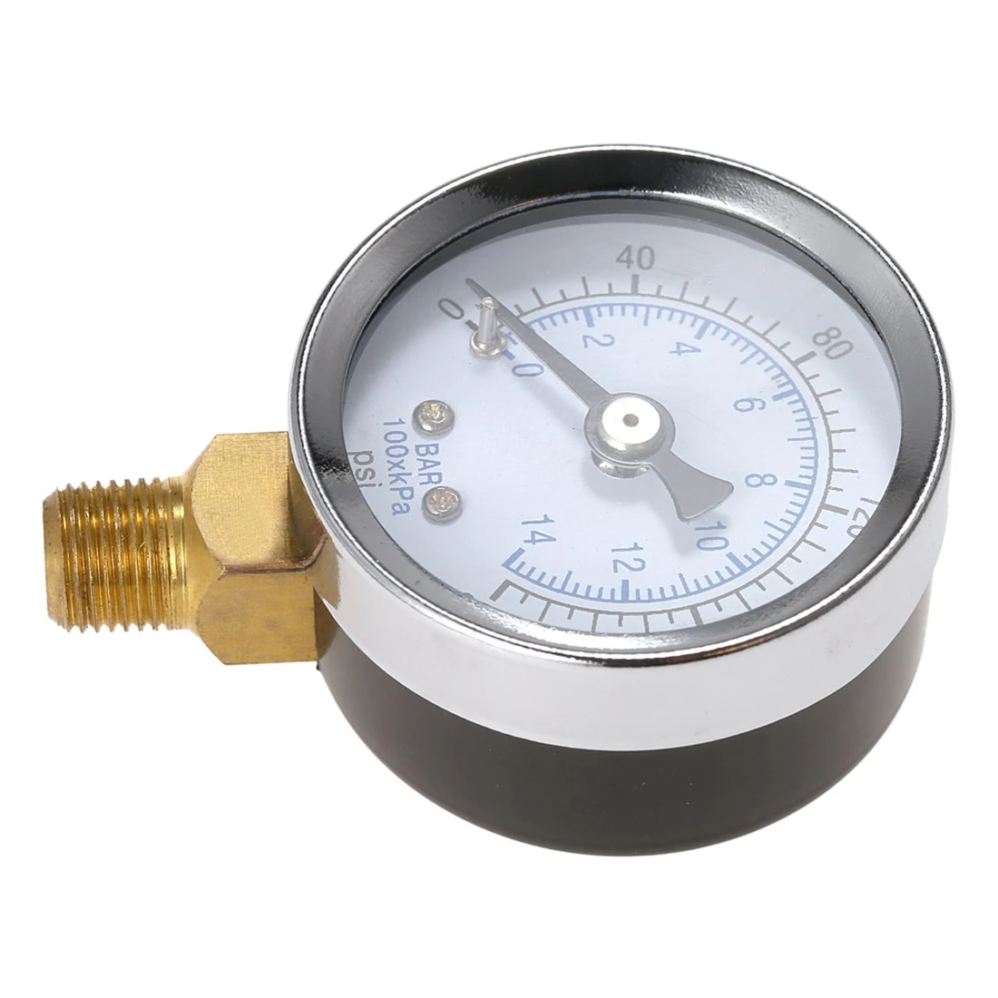 

0-200PSI 0-14bar 40MM Pressure Gauge Double Scale Hydraulic Compressed Air Pressure Gauge Tester Pressure Measuring Instruments