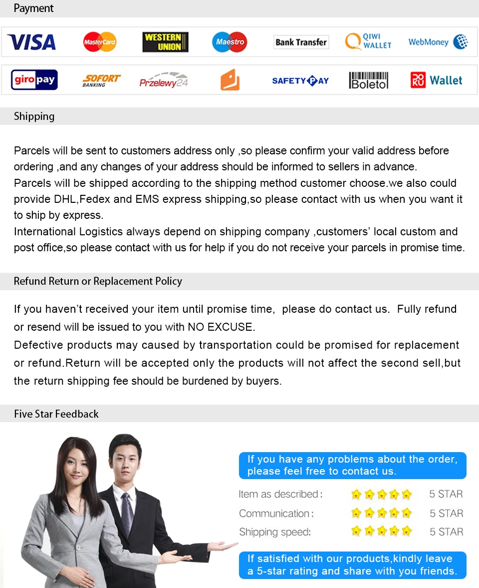 Service after sale
