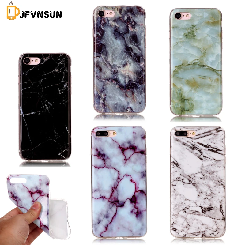 Для iPhone 7 4.7 inch/7 ПЛЮС Новые Мрамор Гранит Камень изображения окрашенные Дело ТПУ