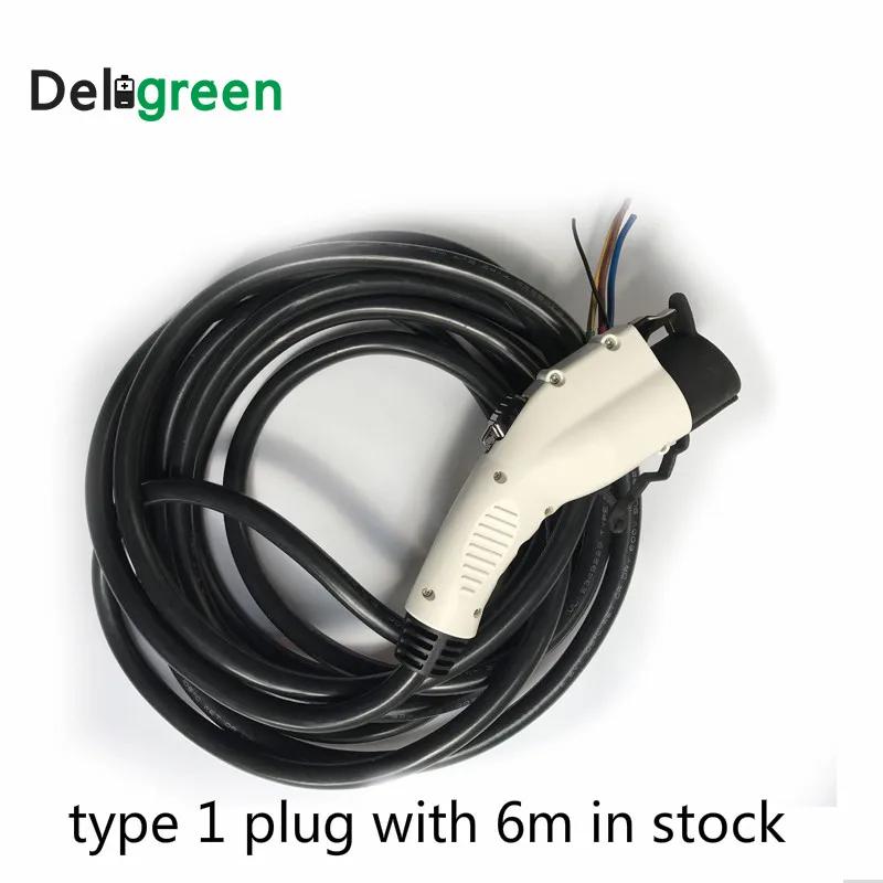 

16A SAE J1772 Electrical Plugs with 6M UL/TUV Cable EV Connector 85-220V Standard Grounding AC Plug