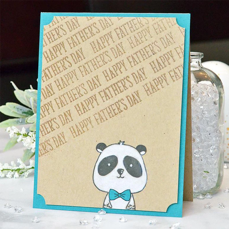 

Happy Father's Day Best Day Ever Sentences Transparent Clear Stamps For DIY Scrapbooking Cards Making Crafts Supplies 2019