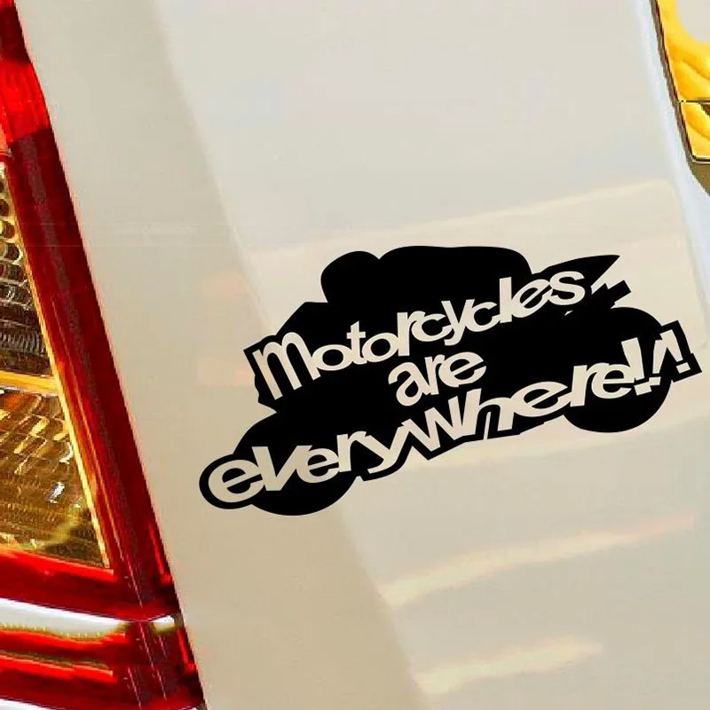 Motorcycles Are Everywhere Bumper Sticker Decal Laptop Car Hobby