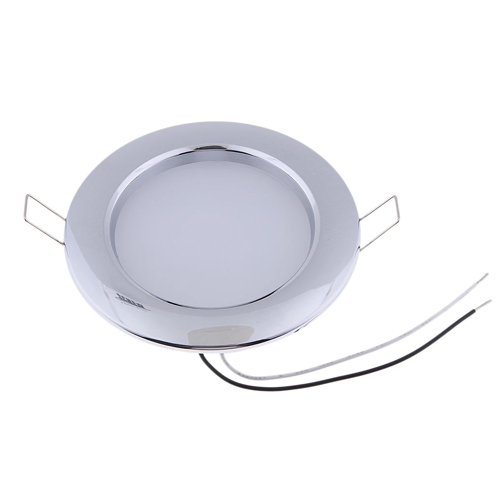4.5W 12V LED Recessed Down Light Car Interior Lighting Interior Roof Ceiling Light Cabinet Lamp For Camper RV Trailer Boat Van