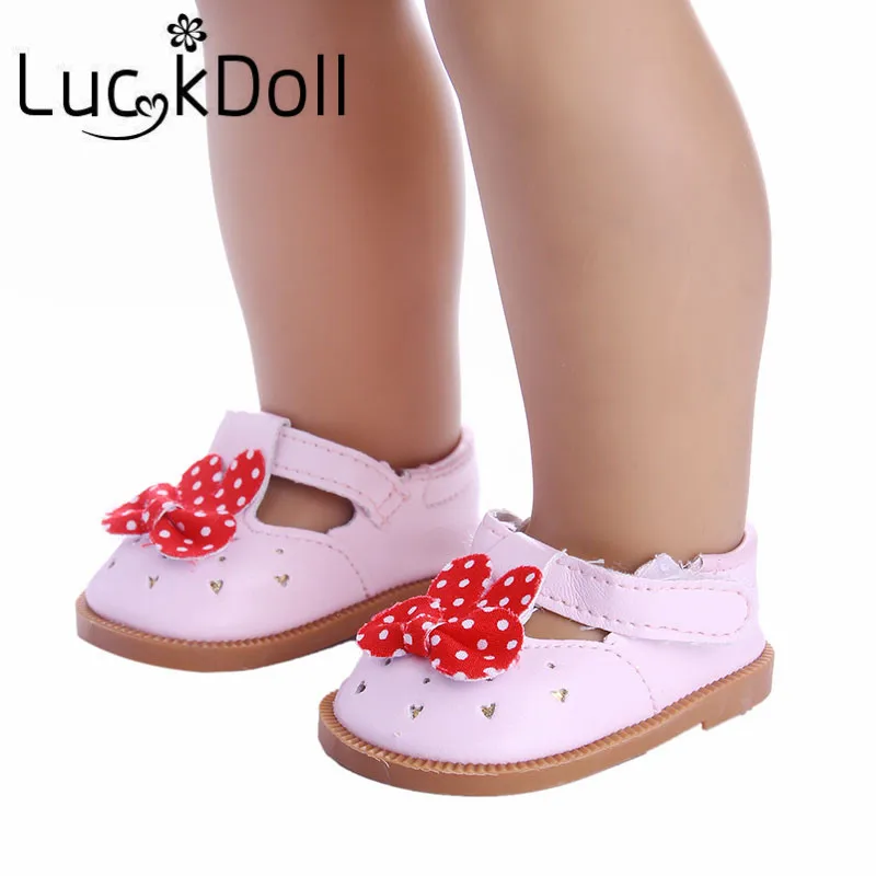 LUCKDOLL Детская кукла обувь подходит 18 дюймов Американский 43 см Кукла одежда аксессуары, игрушки для девочек, поколение, подарок на день рождения