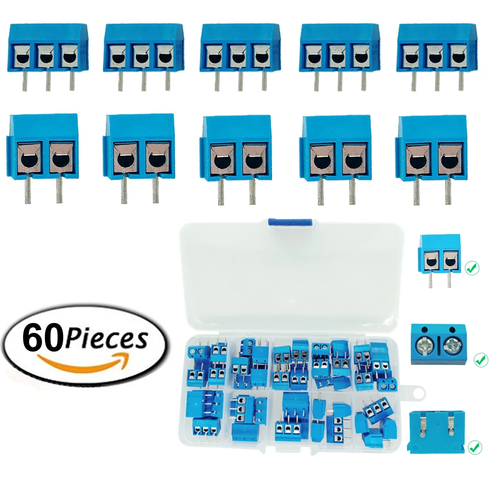 Высокое качество 5 08-301-2 P 2 Pin 3pin PCB Mount мощность винтовой клеммный блок разъем для