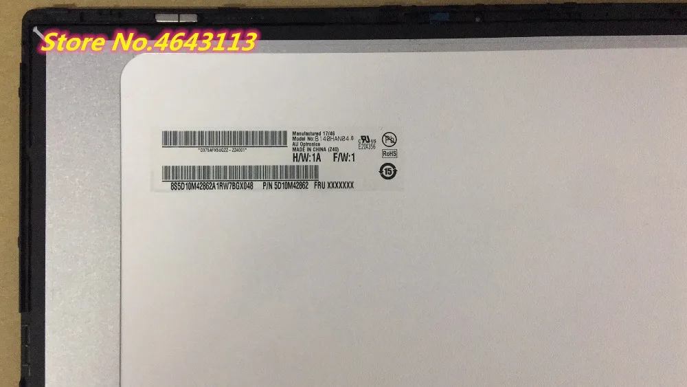 original FOR LENOVO YOGA 530-14IKB 530 14 series lcd TOUCH SCREEN DIGITIZER LCD DISPLAY ASSEMBLY 1920*1080