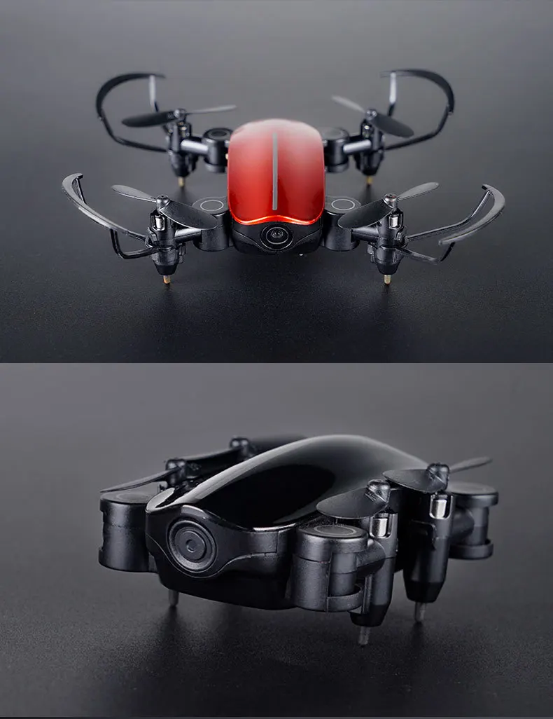 Мини-Дрон с камерой 1080p HD складной WiFi FPV RC Квадрокоптер Безголовый режим удержания высоты Микро Карманный селфи Дрон игрушки