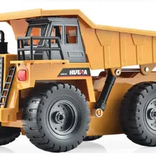 RC грузовик 2,4G 4 канала дистанционного управления металлический самосвал Реалистичная машина игрушки для детей мальчиков подарок