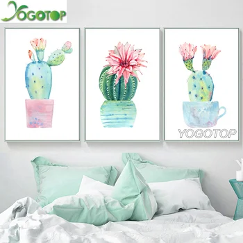 

YOGOTOP Full Square drill 5D DIY Diamond embroidery plant Cactus icons 3d Diamond Painting kits Rhinestones Mosaic decor YY1042