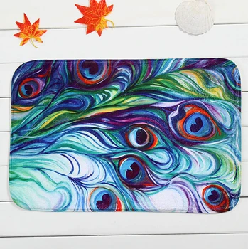

Design Fine feathers Home Door Front Non Slip Mat Carpet 40x60cm Entrance Doormats Living Room Bedroom Floor Mats Kitchen Rugs