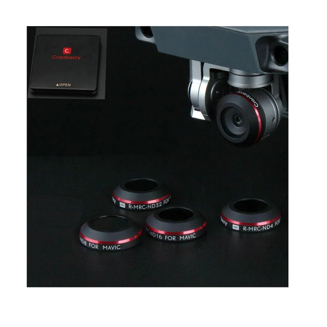 Best Price 4pcs/box Cranberry ND4 ND8 ND16 ND32 HD Lens Filters For MAVIC Pro Drone Quadcopter Accessories