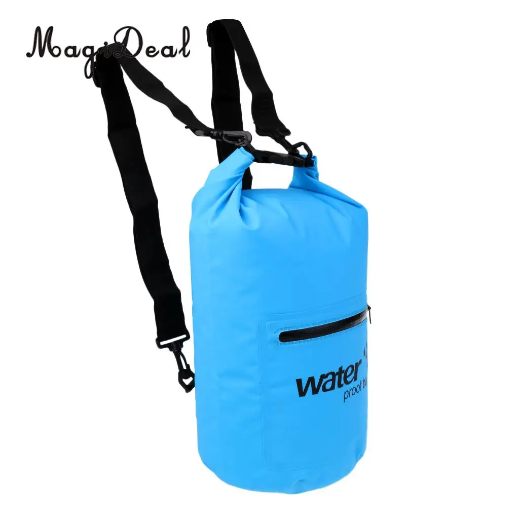 MagiDeal Marine Waterproof Dry Bag Swim Rafting Kayaking Sailing Canoe Backpack 10L  for Camping Fishing Boat Dinghy Accessories