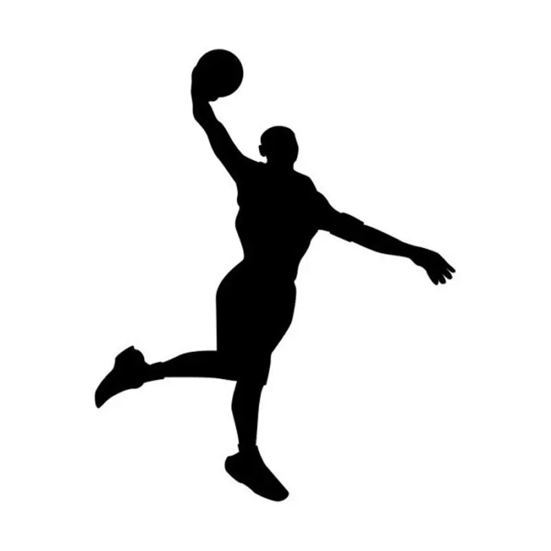 11cm*13.8cm Creative Fashion Play Basketball Vinyl Car Stickers