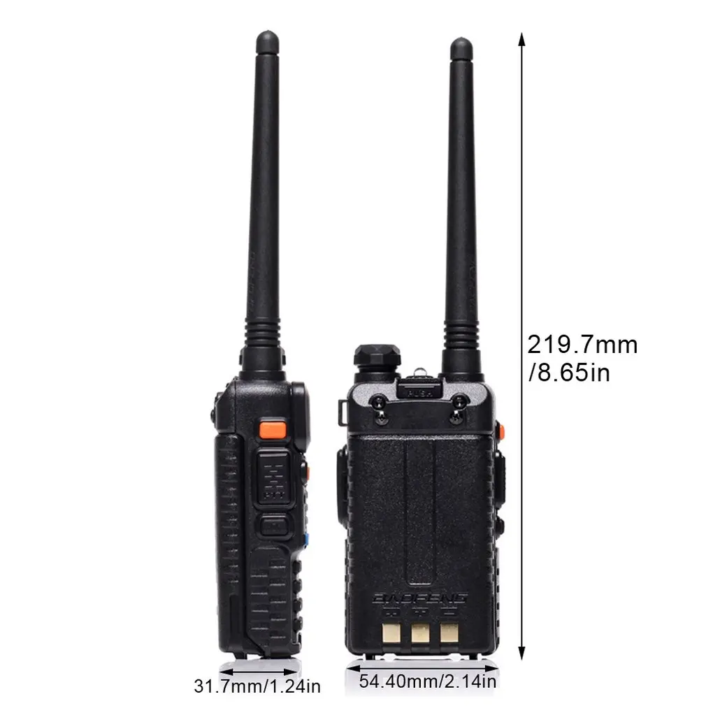 Baofeng BF-F8 + усовершенствованное Новое иди и болтай Walkie Talkie “иди и полиция двухстороннее радио pofung F8 + 5 Вт UHF VHF двухполосный наружного длинного