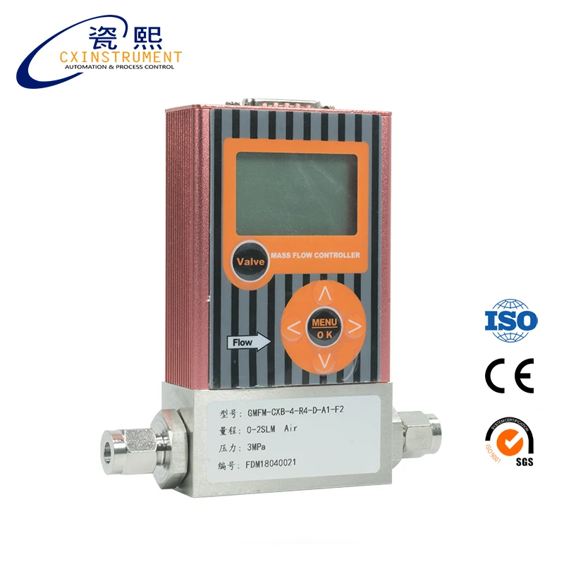 

Co2 flow meter 0-500ml/min Flow Range Local Display gas mass Flowmeter