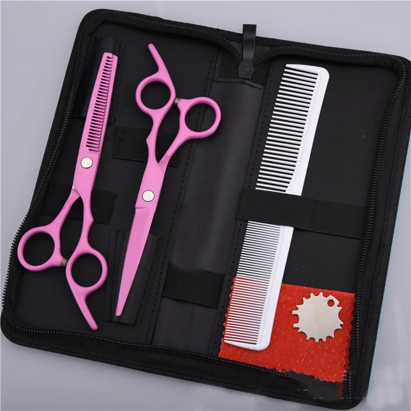 Professional Shears Dog Porcelain Pink Pet Scissors Grooming 6