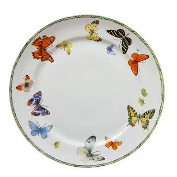 

Berry Flower Butterfly Ceramic Tableware Dinnerware Set Porcelain Western Plate Dish Home Decoration Wedding Gifts Free Shipping