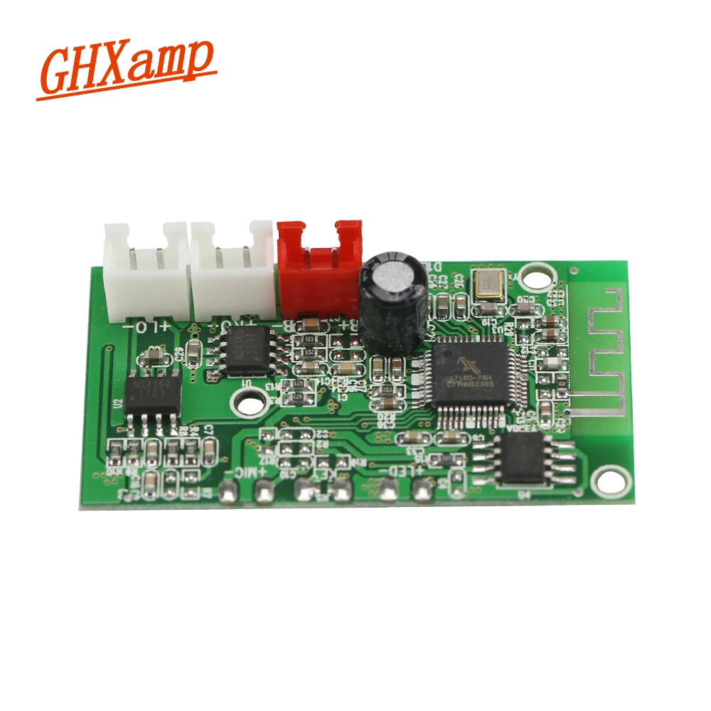 

Ghxamp 3W*2 Bluetooth 4.2 Speaker Amplifier Board Mini Class D Dual Channle Audio Phones Computers PC DIY DC3.7-5V