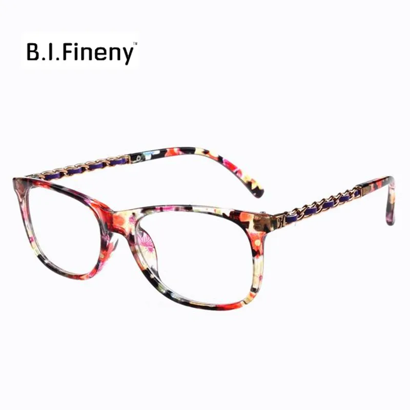 Brand designer Chain eyeglasses frame women stylish square frames Spectacles lady elegant decoration eye wear