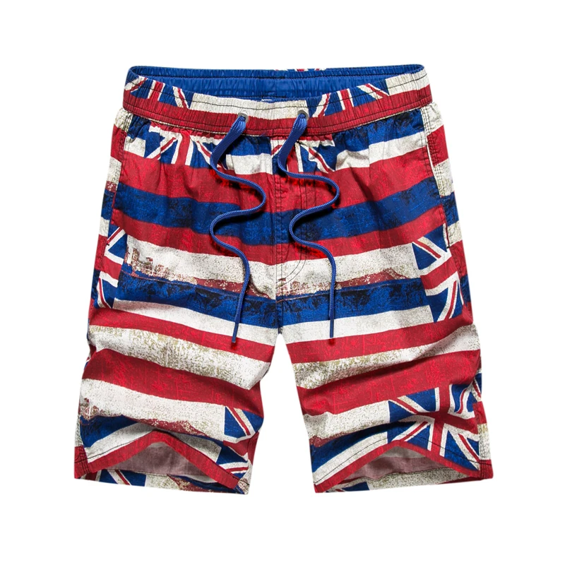 Brand Men's Board Shorts Summer Fashion UK Flag Printing Casual Shorts
