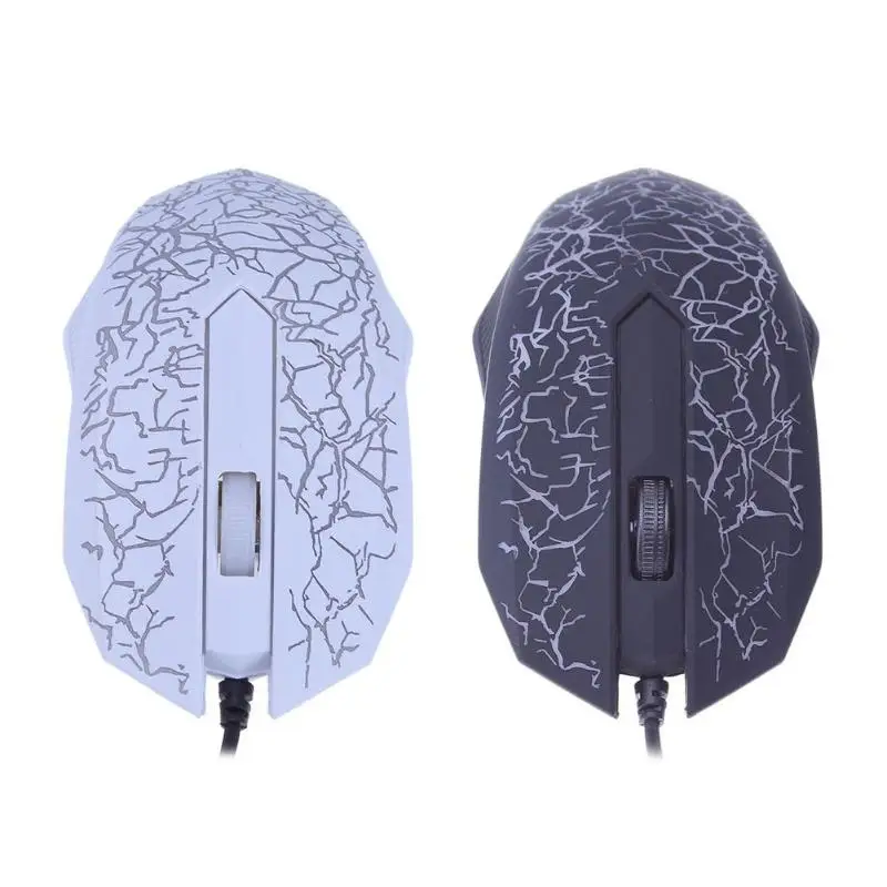 Проводная игровая мышь с USB портом 3 клавиши 2400DPI оптическая RGB подсветкой для ПК